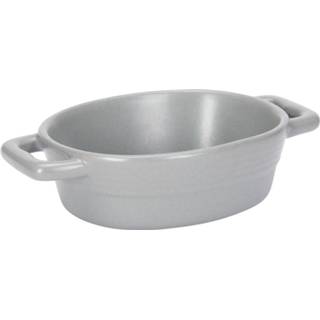 👉 Ovenschaal grijs Blokker Ovenschaaltje - Ovaal 16x10,5x4 Cm 8718827197361