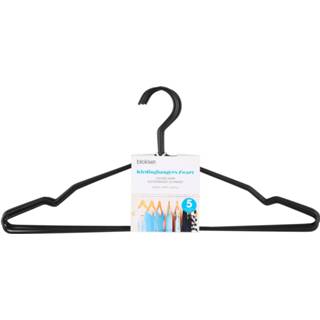 Kledinghanger zwart metaal Blokker Metaal, Set Van 5 Stuks, 8718827215096