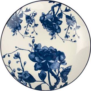 👉 Dinerbord blauw Gusta Peony - Ø 26,5 8712628425029