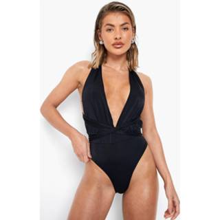 👉 Badpak Met Laag Decolleté, Black