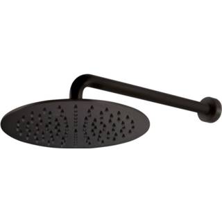 👉 Hoofddouche mat zwart Novio Style 25 cm. met douchearm 30
