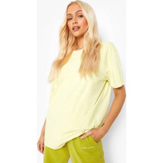 👉 Overdye Oversized T-Shirt Met Korte Mouwen, Lemon