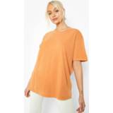 👉 Overdye Oversized T-Shirt Met Korte Mouwen, Orange