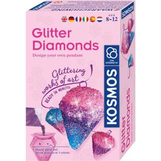 👉 Roze papier One Size Color-Roze meisjes Kosmos sieraden maken Glitter Diamonds 4002051616946