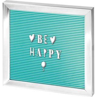 👉 Tgroen zilver kunststof One Size Color-Zilver Moses happy me letterbord 20 x cm mintgroen/zilver 4033477631299