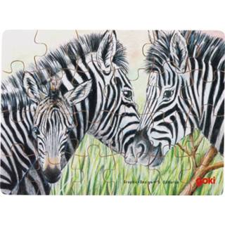 👉 One Size meerkleurig Goki Mini-puzzle wild animals, 16,5 x 12 cm 4013594578028