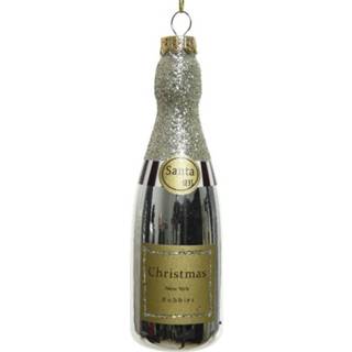 👉 Figuurtje active 1x Kersthangers figuurtjes champagne fles 12 cm