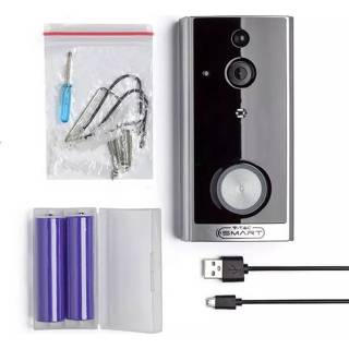 👉 Zwart polycarbonaat One Size Color-Zwart V-TAC draadloze video-deurbel VT-5412 7 cm 3800157634960