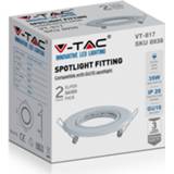 👉 Wit staal One Size Color-Wit V-TAC fitting VT-817 GU10 35W 9,3 x 2,7 cm ferrum 2 stuks 3800157657914