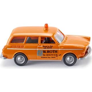 👉 Miniatuurauto oranje zink kunststof One Size Color-Oranje WIKING VW 1600 Variant die-cast 1:87 4006190042017