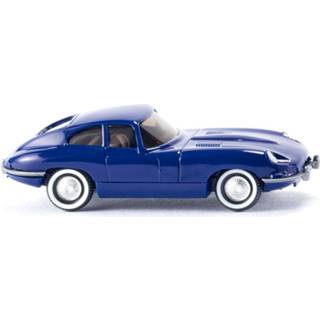 👉 Miniatuurauto blauw zink One Size Color-Blauw WIKING Jaguar E-Type Coupé die-cast 1:87 4006190803021