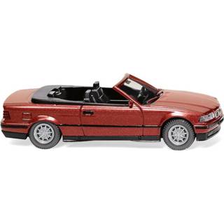 👉 Miniatuurauto rood kunststof One Size Color-Rood WIKING BMW 325i Cabrio 1:87 4006190194013