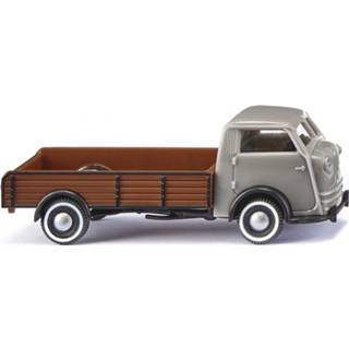 👉 Miniatuurauto bruin grijs kunststof One Size Color-Bruin WIKING Tempo Matador 1:87 bruin/grijs 4006190335072