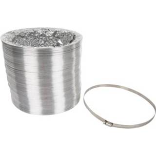 Zilver aluminium One Size Color-Zilver Perel aluminiumbuis 700 x 24 cm 5410329693275