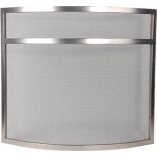 👉 Haardscherm RVS zilver One Size Color-Zilver Perel 72,5 x 63,5 cm 5410329678456