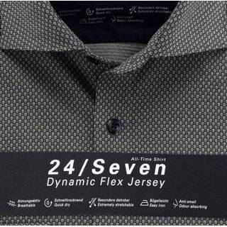 👉 Olymp Overhemd Luxor 24/Seven Body Fit Print Groen (2016 84 47)