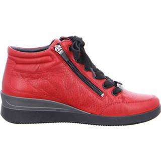 👉 Hoge veterschoenen vrouwen rood Gauchosoft half veterschoen 12-43303