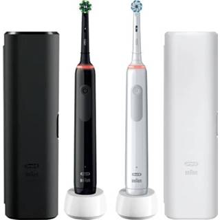 👉 Elektrische tandenborstel zwart wit Oral-B PRO 3 3500 Black & White DUOSET tandenborstels 7440840287231