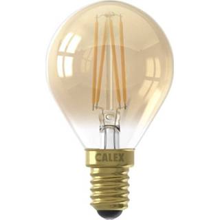 👉 Kogellamp goud goudkleurig Calex Led Dimbaar - 3,5w E14 8712879138600