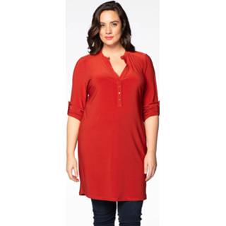 👉 Oranje m | |xl vrouwen |xxl dolce Tunic grandad collar 50/52 orange