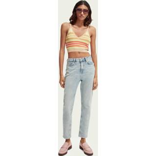 👉 Tanktop geel XS pullovers vrouwen Scotch & Soda Gebreide van biologisch materiaal 8719029784946