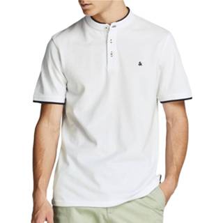 XXL mannen wit Jack & Jones Essentials Paulos MAO Polo Heren 5715210799945