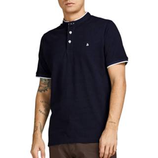 👉 XXL mannen marine Jack & Jones Essentials Paulos MAO Polo Heren 5715210800160