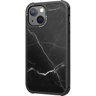 👉 Zwart Black Rock Robust Marble Cover Apple iPhone 13 Mini 4260647332377