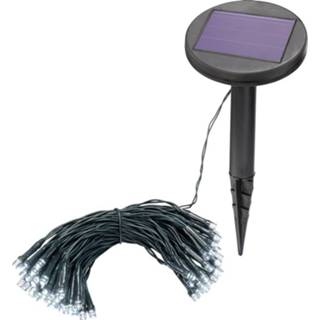 👉 Lichtketting Esotec 102167 Solar Buiten werkt op een accu Aantal lampen 60 LED Koudwit Verlichte lengte: 8 m 4260657630562