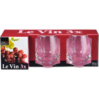 👉 Drinkglas transparant Royal Leerdam Le Vin Drinkglazen - 3 Stuks 8710964924572