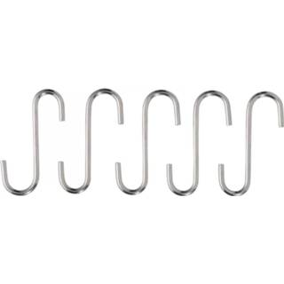 Zilverkleurig Blokker S-haken - Set Van 5 8718827104956