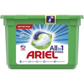 👉 Multikleur Ariel Allin1 Pods Alpine Wasmiddelcapsules 14 Wasbeurten 8001841638454