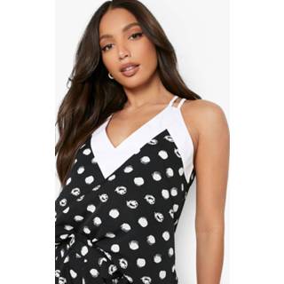 👉 Tall Hemdje Met Stippen, Black