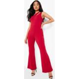 👉 Jumpsuit rood Petite Cut Out Scuba Jumpsuit, Red 262015722