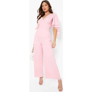 👉 Geplooide Culotte Jumpsuit, Blush