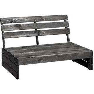 👉 Zwart hout Palletbank Lucca modulair - 120x93,5x76,5 cm Leen Bakker 8714901803586