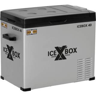 👉 Koelbox zwart zilver CrossTools ICEBOX 40 (Kompressor-Kühlbox) Energielabel: E (A - G) Compressor 230 V, 24 12 V (mat), l 2050006638552