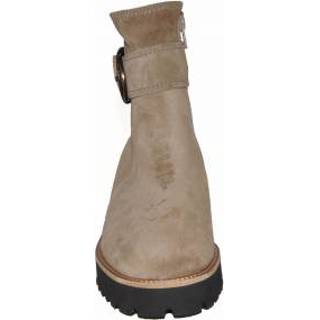 👉 Enkellaarzen zandkleurige Color-Beige Paul Green Artikelnummer 9763 enkellaarsje op sleehak met gesp