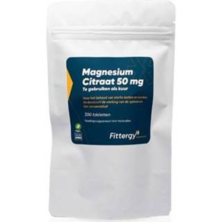 👉 Voedingssupplement nederland tabletten Magnesiumcitraat kuur 50 mg (300 tabletten) - Fittergy 8718924291153