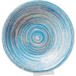 👉 Diepe bord aardewerk active Kare Diep Swirl BlueØ21cm 4025621395942