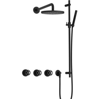 👉 Regendouche Complete Thermostatische Hotbath Cobber  Inbouwset 2 Stopkranen Rond 8719304938736