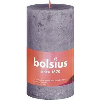 👉 Stompkaars lavendel Bolsius Rustiek shine 100/50 frosted lavender 1st 8717847142832