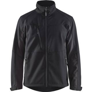 👉 Softshelljack zwart grijs XL active Blåkläder 4950 Softshell Jack - zwart/donkergrijs