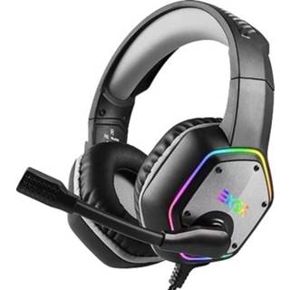 👉 Gaming headset zwart grijs active EKSA Head-Mounted RGB Wire Control Desktop Computer (Zwart Grijs)