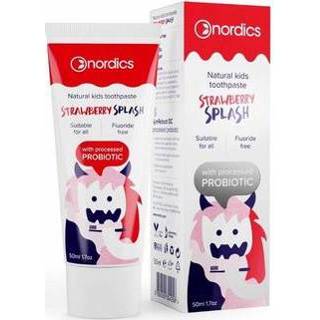 👉 Kinderen Nordics Kids toothpaste probiotic strawberry splash 50ml 3800500324258