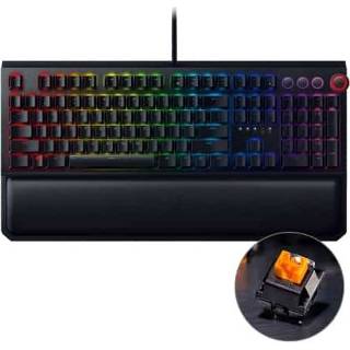 👉 Toetsenbord oranje active Razer BlackWidow Elite RGB-verlichting Bedraad mechanisch (oranje schacht)