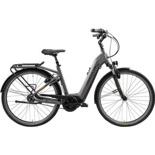 👉 Elektrische stadsfiets grijs active vrouwen Hercules Robert/a Pro I-F8 dames mat...