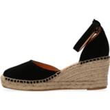 👉 Espadrilles suede vrouwen zwart Flora espadrille 8720602517325