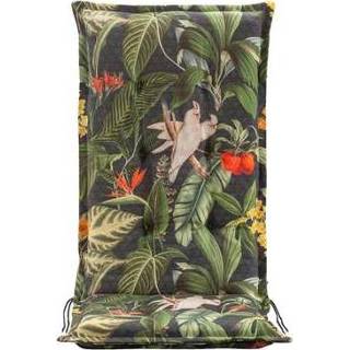 👉 Tuinstoelkussen grijs Katoen#Polyester Groen#Grijs Botanicus - 123x50x8 cm Leen Bakker 8714901789347