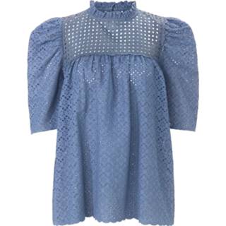 👉 Blous blauw katoen Blouse 100% portray berlin